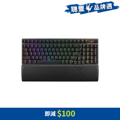 ASUS 華碩 ROG Strix Scope II 96 Wireless 無線鍵盤-NX Storm軸