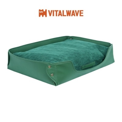 VITAL WAVE 皮革絨感寵物矩形窩墊