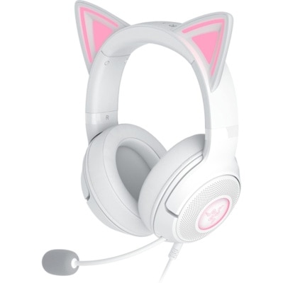 Razer 雷蛇 Kraken Kitty V2 貓耳造型USB有線RGB電競耳機 (RZ04-04730600-R3M1)
