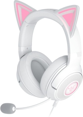 Razer 雷蛇 Kraken Kitty V2 猫耳造型USB有线RGB电竞耳机 (RZ04-04730600-R3M1)
