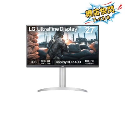 LG - 27UP650K-W UltraFine™ 27" 4K UHD IPS Gaming Monitor (with VESA DisplayHDR™ 400)