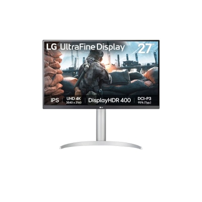 LG 乐金 - 27UP650K-W UltraFine™ 27吋 4K 超高清 IPS 电竞显示屏 (配备 VESA DisplayHDR™ 400)