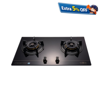 Hibachi HY-238TG “Lotus Flame” Double Burner Built-in Hob (TG)(238) Built in Gas cooker