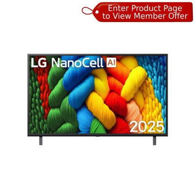 LG 樂金 NanoCell AI NANO80 4K 智能電視 2025