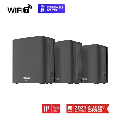 ASUS 华硕 ZenWiFi BD4 双频 WiFi 7 AiMesh 可扩充路由器 (3件装)