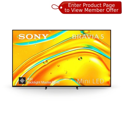 SONY 索尼 XR50 BRAVIA 5 XR Processor Mini LED 4K Ultra HD 高动态范围智能电视