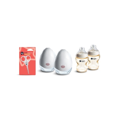 Tommee Tippee - Made for Me Wearable Breast Pump with PPSU bottle set
