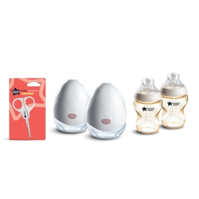 Tommee Tippee Made for Me 雙邊免提穿戴式吸乳器配PPSU奶瓶套裝