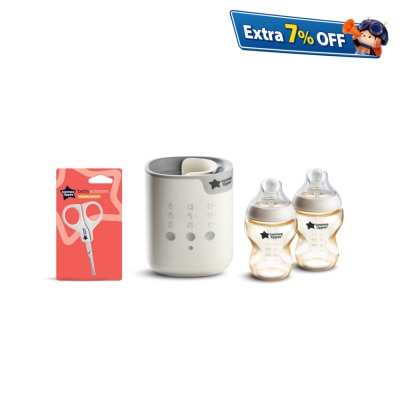 Tommee Tippee 3合1智能奶瓶及儲奶袋加熱器配PPSU奶瓶套裝