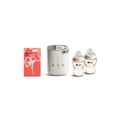 Tommee Tippee - 3合1智能奶瓶及儲奶袋加熱器配PPSU奶瓶套裝