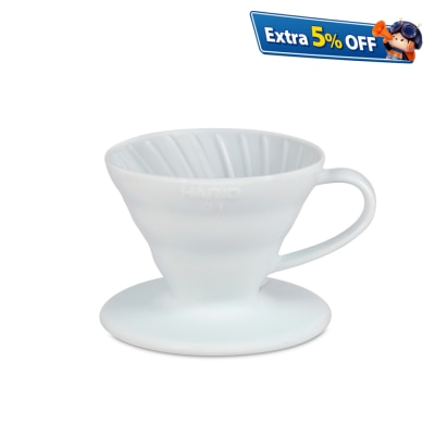 HARIO GJHA-VDCR-01-W CERAMIC COFFEE DRIPPER V60-01W