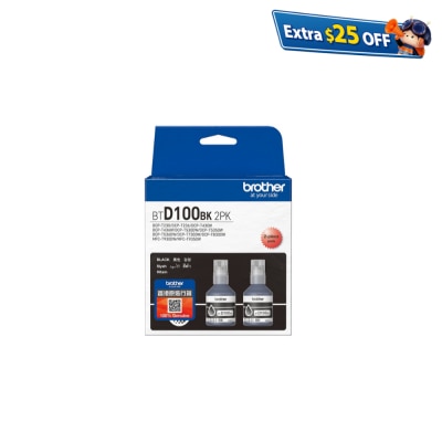 BROTHER 兄弟 BTD100BK 2PK 黑色墨盒套裝