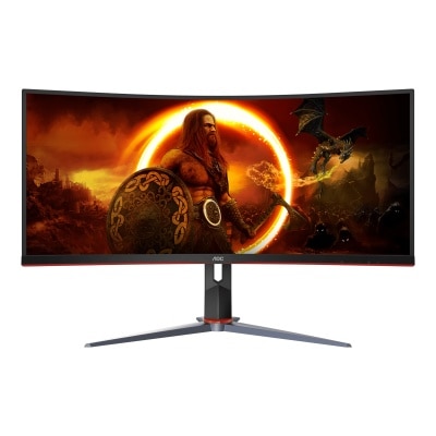 AOC CU34G2XP 34” Ultra Wide QHD 180Hz Fast VA HDR 400 曲面電競顯示屏