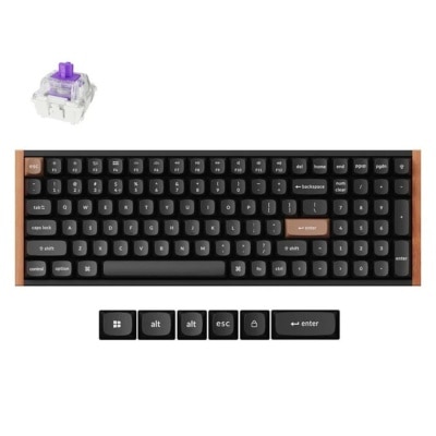 Keychron K4 HE 磁軸無線機械鍵盤 - Gateron 雙軌磁軸 (木製框架)