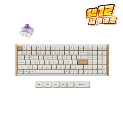 Keychron K4 HE 磁軸無線機械鍵盤 - Gateron 雙軌磁軸 (木製框架)