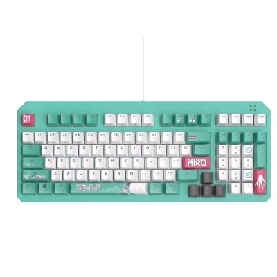 ASUS 華碩TUF Gaming K3 Gen II Hatsune Miku Edition 電競鍵盤(紅軸