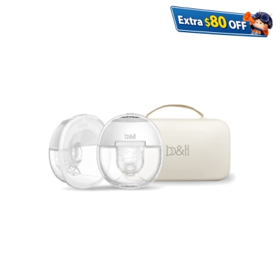 b&h Swiss Athena Hospital Grade Wearable Electric Breast Pump (2-pack breast pump+Carrying Case)
