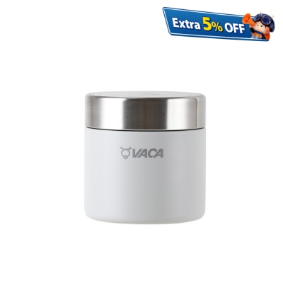 小牛角 不锈钢真空 350毫升便携式小汤壶 (灰白色)