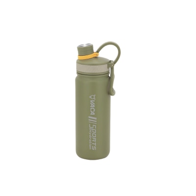 VACA S/ST VACUUM 0.63L PORTABLE SPORT BOTTLE WITH STRAW (ARMY GREEN)