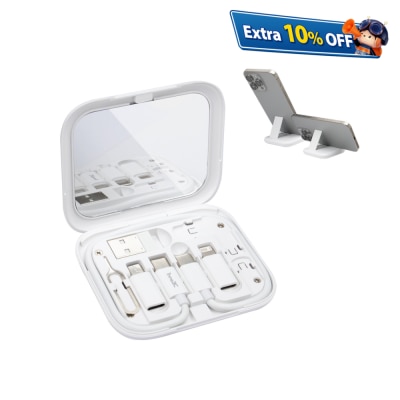 inno3C 創品 i-8CB 11合1充電線收納鏡盒 (白色)