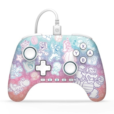 PowerA Power A NSW Advantage 有线控制器（适用于 Switch 2）- 蘑菇王国