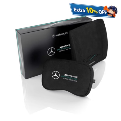 Noblechairs Memory Foam Pillow Set - Mercedes-AMG Petronas Formula One Team Edition