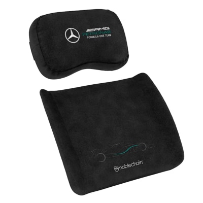Noblechairs Memory Foam Pillow Set Mercedes AMG Petronas Formula One Team Edition image