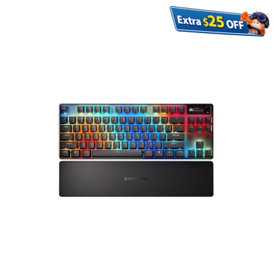 SteelSeries Apex Pro TenKeyLess Wireless Gen 3 Gaming Keyboard (Black)