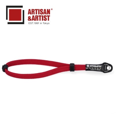 ARTISAN & ARTIST 平唐编织丝绸相机腕带－可调式