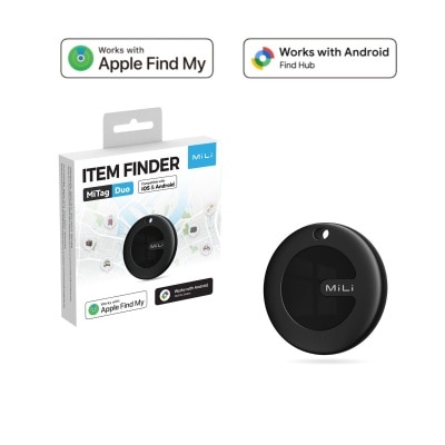 MiLi MiTag Duo Item Finder iOS or Android Compatible 1 Pcs