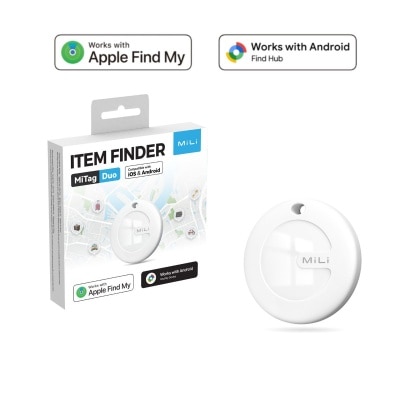 MiLi MiTag Duo Item Finder iOS or Android Compatible 1 Pc