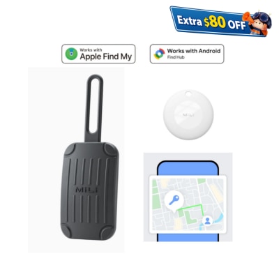 MiLi MiTag DUO 全球定位旅行行李牌 -支援 Apple iOS 及 安卓Android