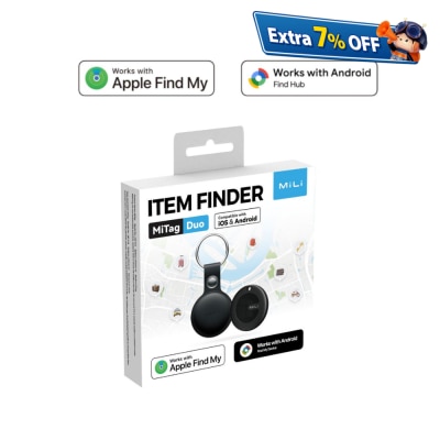 MiLi 全球定位物品离开追踪器 苹果及安卓适用 连皮套 1个装