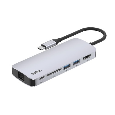 BELKIN 貝爾金 USB-C 6 合 1 多媒體集線器
