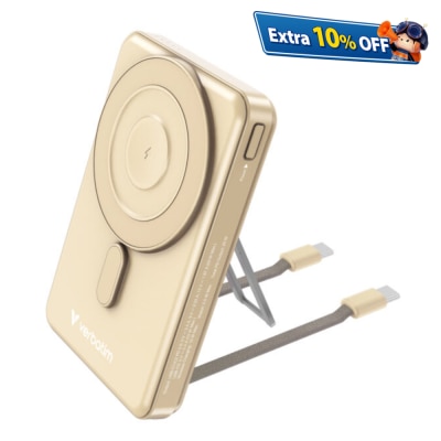VERBATIM Charge ‘N’ Go Power Bank Magnetic Wireless Charing 10000mAh (WPBS2C10) (3C CCC Certified)