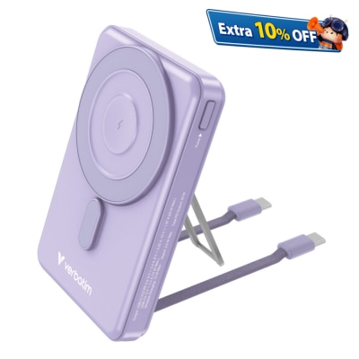 VERBATIM Charge ‘N’ Go Power Bank Magnetic Wireless Charing 10000mAh (WPBS2C10) (3C CCC Certified)