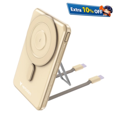 VERBATIM Charge ‘N’ Go Power Bank Magnetic Wireless Charing 5000mAh (WPBS2C5) (3C CCC Certified)