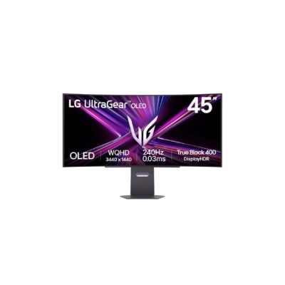 LG 乐金 UltraGear™ 45GX900A-B 45" 240Hz WQHD OLED 曲面 电竞显示屏