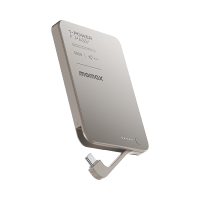 Momax 1-Power F.Pass+ 5000mAh 磁力带线流动电源 移动电源