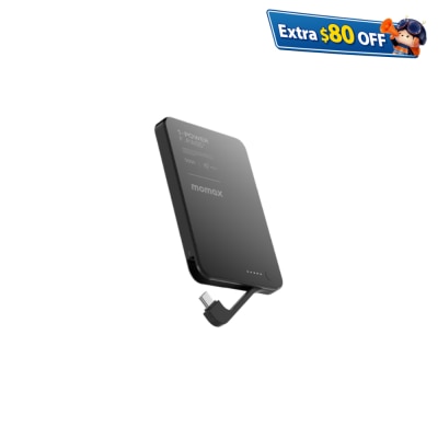 Momax 1-Power F.Pass+ 5000mAh 磁力帶線流動電源 移動電源