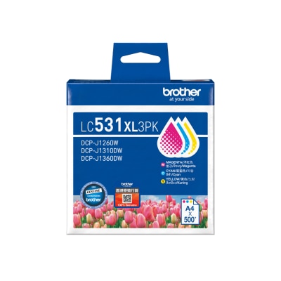 BROTHER 兄弟 LC531XL3PK 高容量彩色墨盒 优惠装