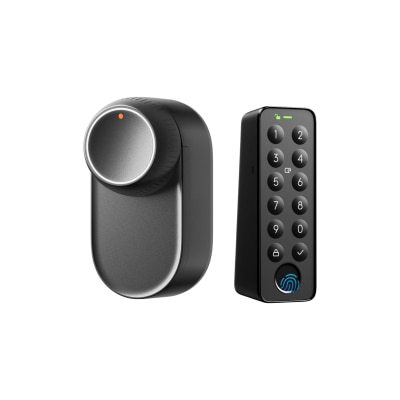 SwitchBot Lock Ultra Bundle (Lock Ultra with Adapter Kit + Keypad Touch) Smart Door Lock