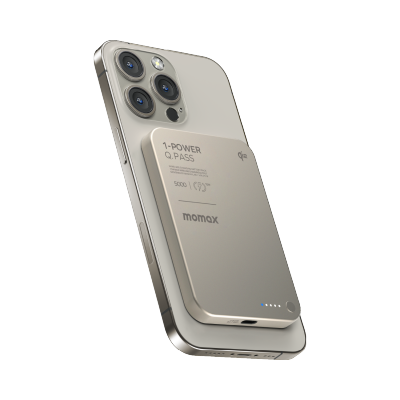 Momax IP129 1-Power Q.Pass Qi2 5000mAh Magnetic Wireless Power Bank