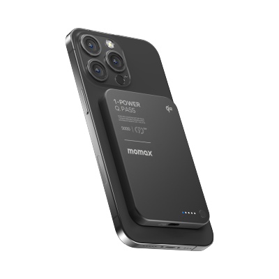 Momax IP129 1-Power Q.Pass 5000mAh Qi2 磁吸流動電源