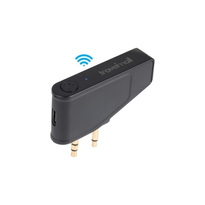 Travelmall 2-in-1 Airplane Pro Headphone-Jack Bluetooth Adaptor