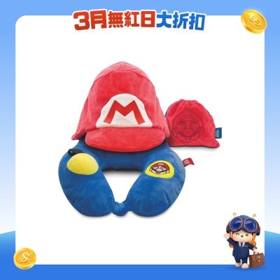 NINTENDO - Officially Licensed Super Mario 3D Hooded Pillow with Patented Pump