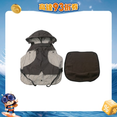 One for Pets - 全天候宠物双层防水雨衣外套-棕色-L