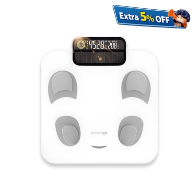Comforbot Solar Energy Self-Charging Smart Health Monitoring Body Fat Scale PRO