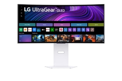 LG UltraGear™ 34GX90SA-W 34" 240Hz WQHD OLED Curved  Gaming Monitor