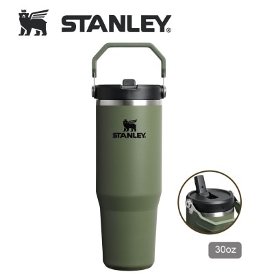 Stanley STANLEY 30OZ ICEFLOW FLIP STRAW 系列真空保直飲冷瓶 - DRIED PINE